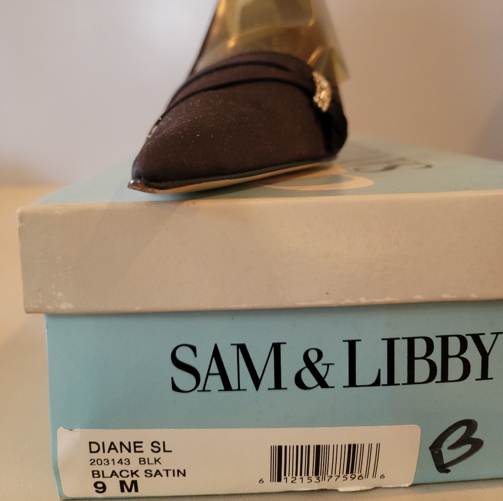 Sam & Libby black Satin 9M